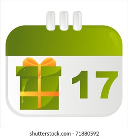 st. patrick's day calendar icon