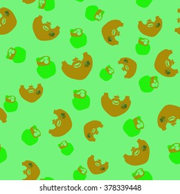 St. Patrick's Day card. St. Patrick's Day background. Seamless pattern with shamrock, pot, hat