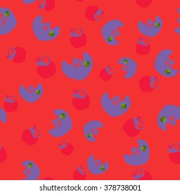 St. Patrick's Day card. St. Patrick's Day background. Seamless pattern with shamrock, pot and beard.