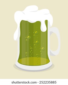 St patricks day card design, vector illustration.