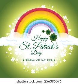 St patricks day card design, vector illustration.