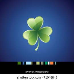 St. Patrick's Day card with shamrock