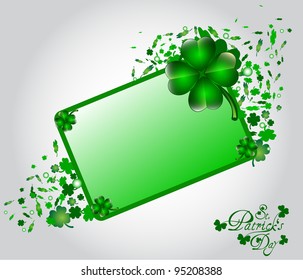 St. Patrick's day card with space for your text