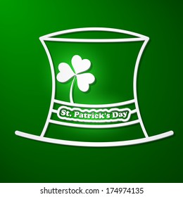 St. Patrick's Day card with symbols
