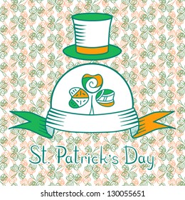 St/ Patricks Day Card Texture Background