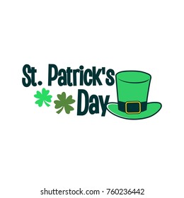 St. Patrick's Day Card, vector, editable