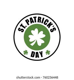 St. Patrick's Day Card, vector, editable