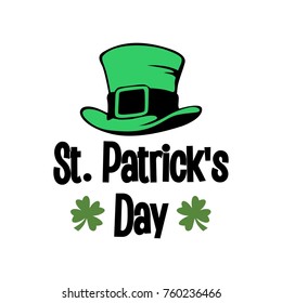 St. Patrick's Day Card, vector, editable