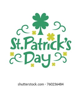 St. Patrick's Day Card, vector, editable