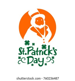 St. Patrick's Day Card, vector, editable