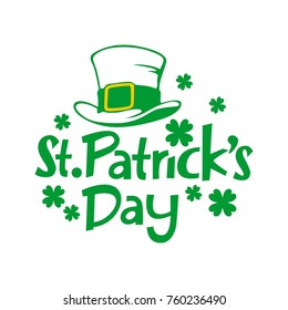 St. Patrick's Day Card, vector, editable