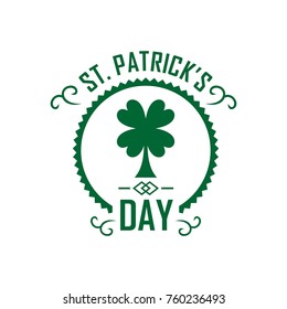 St. Patrick's Day Card, vector, editable