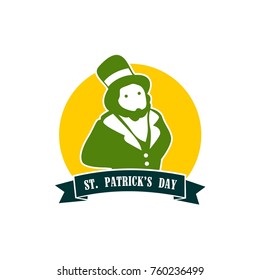 St. Patrick's Day Card, vector, editable