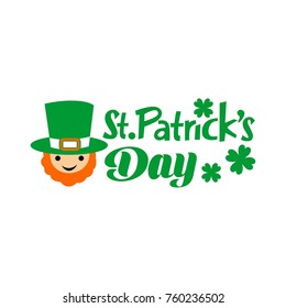 St. Patrick's Day Card, vector, editable