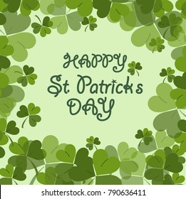 St Patricks Day card. Vector