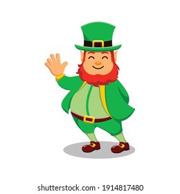 St. Patrick's Day Cartoon Character Leprechaun