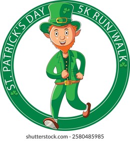 St. Patrick's Day cartoon illustration