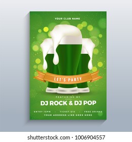St. Patrick's Day celebration background.