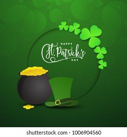 St. Patrick's Day celebration background.