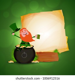 St. Patrick's Day celebration background.