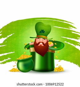 St. Patrick's Day celebration background.