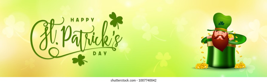 St. Patrick's Day celebration background.