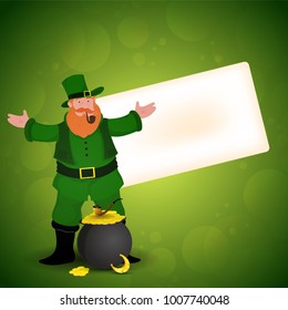 St. Patrick's Day celebration background.