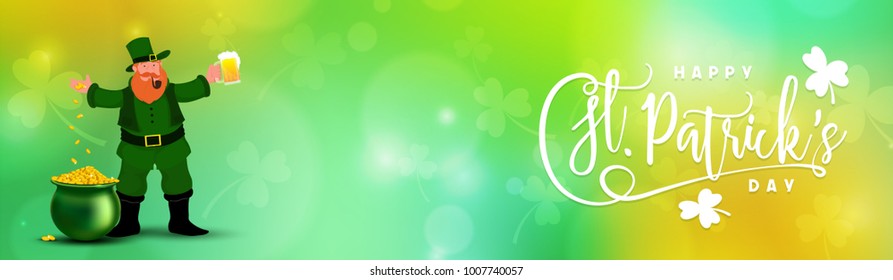 St. Patrick's Day celebration background.