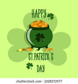 St. Patrick's Day celebration background. St. Patrick`s Day poster. Vector.