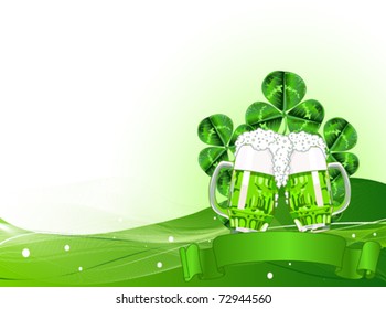 St. Patricks Day Celebration Background with Copy space.