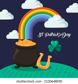 st patricks day celebration card style