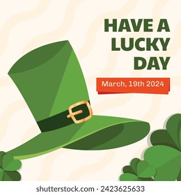 St. Patrick's Day Celebration. Happy Saint Patrick's Day background. March 17. Cartoon Vector illustration design for Poster, Banner, Flyer, Greeting, Card, Cover, Post, Invitation. Ireland Feast day.