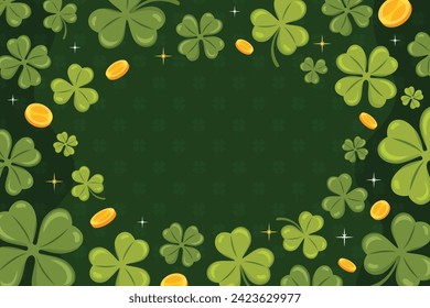 St. Patrick's Day Celebration. Happy Saint Patrick's Day background. March 17. Cartoon Vector illustration design for Poster, Banner, Flyer, Greeting, Card, Cover, Post, Invitation. Ireland Feast day.