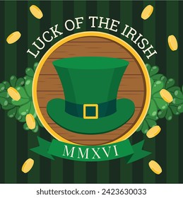 St. Patrick's Day Celebration. Happy Saint Patrick's Day background. March 17. Cartoon Vector illustration design for Poster, Banner, Flyer, Greeting, Card, Cover, Post, Invitation. Ireland Feast day.