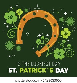 St. Patrick's Day Celebration. Happy Saint Patrick's Day background. March 17. Cartoon Vector illustration design for Poster, Banner, Flyer, Greeting, Card, Cover, Post, Invitation. Ireland Feast day.