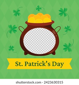 St. Patrick's Day Celebration. Happy Saint Patrick's Day background. March 17. Cartoon Vector illustration design for Poster, Banner, Flyer, Greeting, Card, Cover, Post, Invitation. Ireland Feast day.