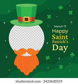 St. Patrick's Day Celebration. Happy Saint Patrick's Day background. March 17. Cartoon Vector illustration design for Poster, Banner, Flyer, Greeting, Card, Cover, Post, Invitation. Ireland Feast day.