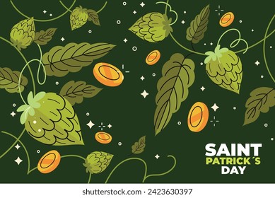 St. Patrick's Day Celebration. Happy Saint Patrick's Day background. March 17. Cartoon Vector illustration design for Poster, Banner, Flyer, Greeting, Card, Cover, Post, Invitation. Ireland Feast day.