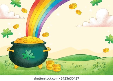 St. Patrick's Day Celebration. Happy Saint Patrick's Day background. March 17. Cartoon Vector illustration design for Poster, Banner, Flyer, Greeting, Card, Cover, Post, Invitation. Ireland Feast day.