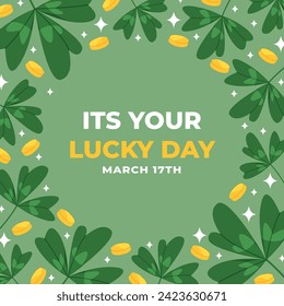 St. Patrick's Day Celebration. Happy Saint Patrick's Day background. March 17. Cartoon Vector illustration design for Poster, Banner, Flyer, Greeting, Card, Cover, Post, Invitation. Ireland Feast day.