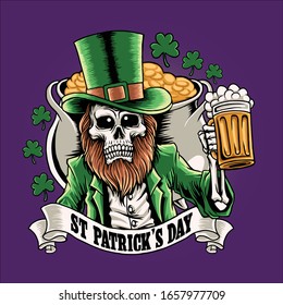 St Patrick's Day celebration illustration