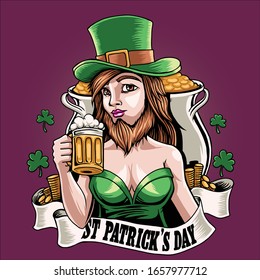 St Patrick's Day celebration illustration