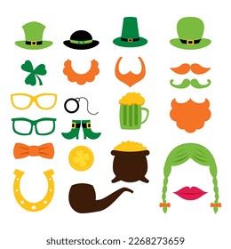 St. Patrick's Day celebration vector set