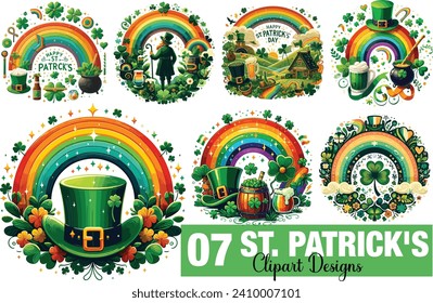 St Patrick's  day Clipart Sublimation designs bundle