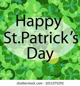 St. Patrick's day. clover