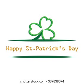 St. Patricks day with clover for background
