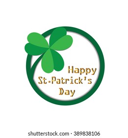 St. Patricks day with clover for background
