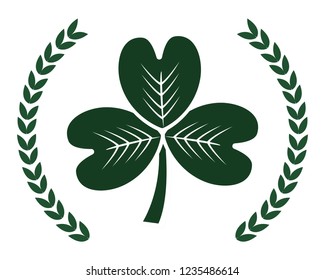 St patricks day clover design