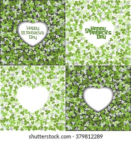 st patrick's day with clover heart