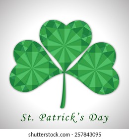St. Patrick's Day clover leaf design 